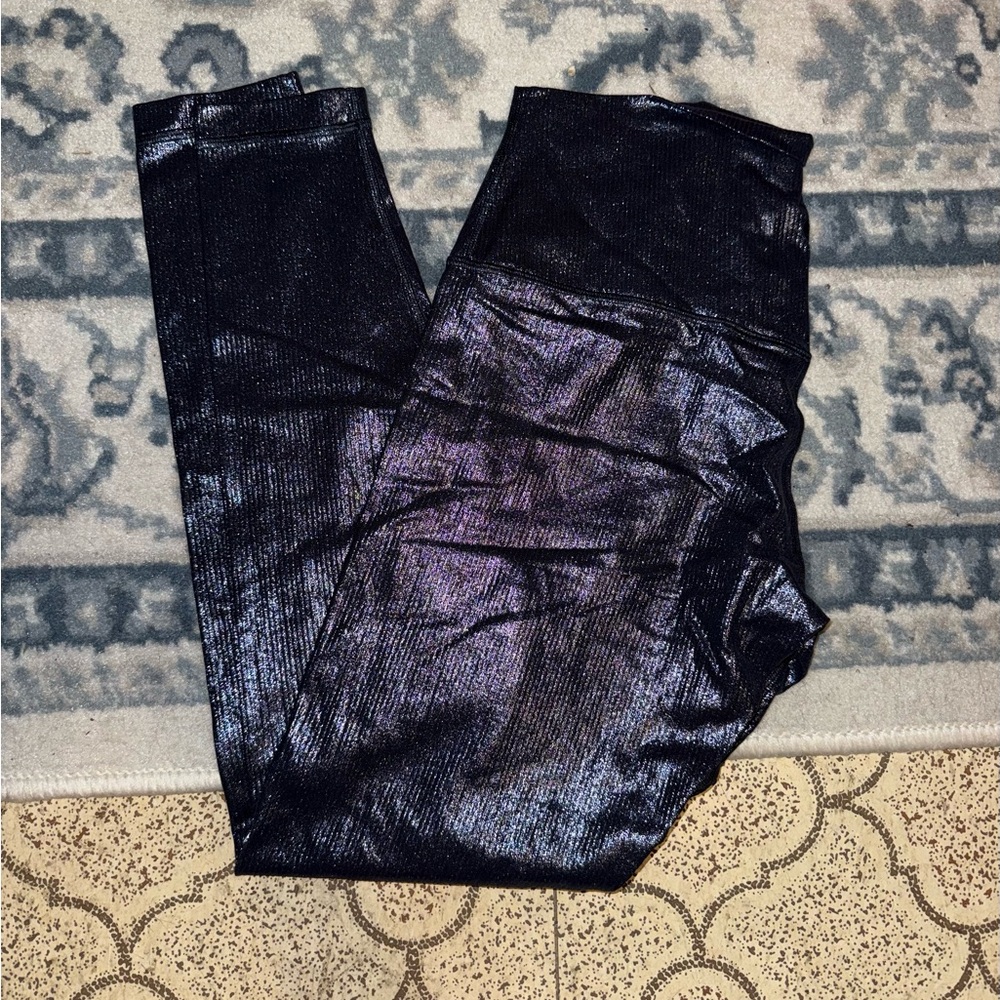 Lululemon Metallic Black Leggings